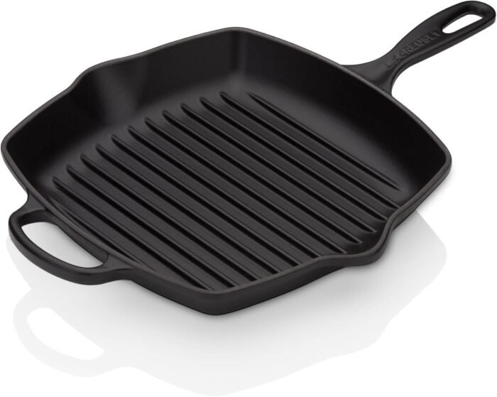 le creuset enameled cast iron grill pan licorice 10.25 image