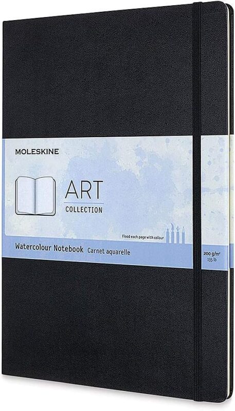 moleskine art black notebook image