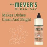 mrs meyer's liquid dish soap geranium 16 oz bottle image
