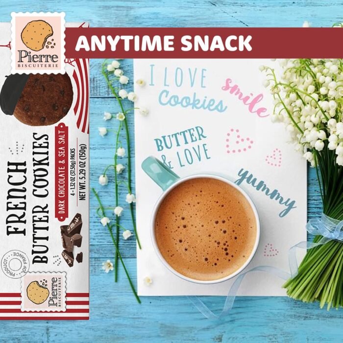 pierre biscuiterie dark chocolate sea salt cookies pack image