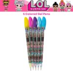 lol surprise dolls pencil case with stickers & gel pens image