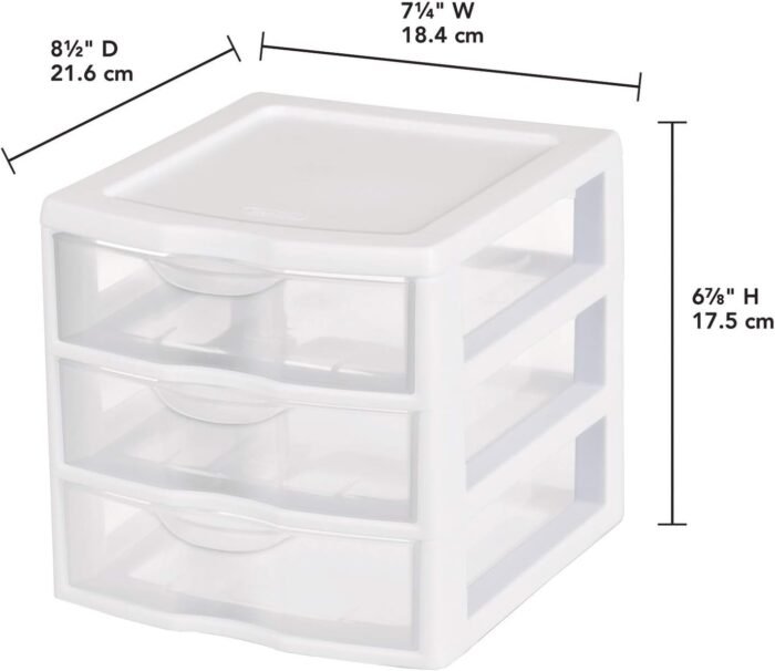 sterilite 3 drawer box for arts & crafts storage image