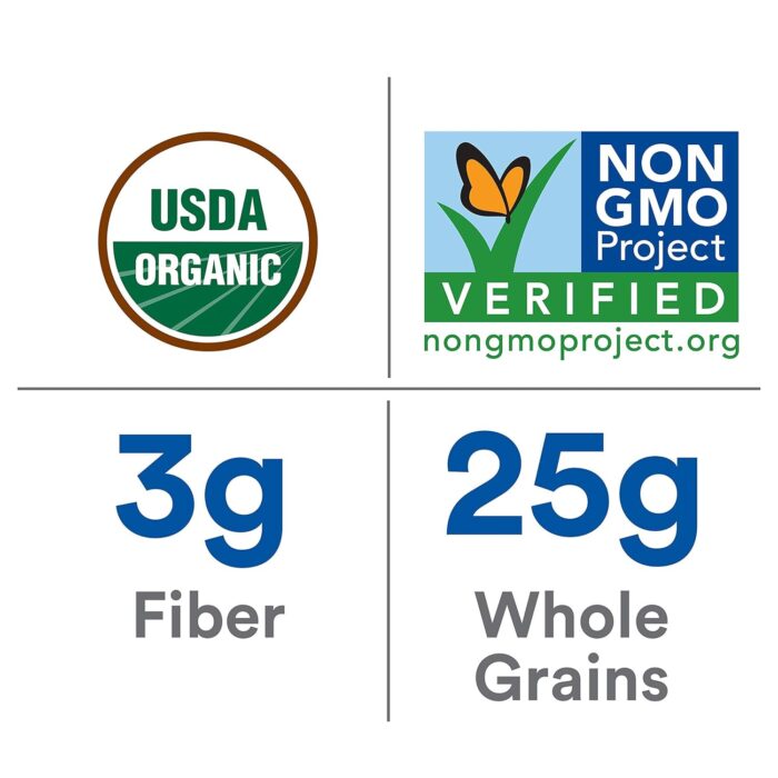 kashi organic blueberry clusters cereal pack image