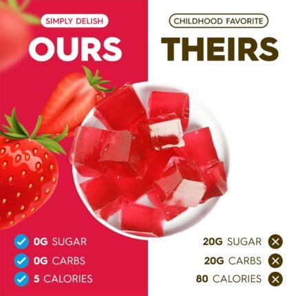 simply delish strawberry jel dessert pack details image