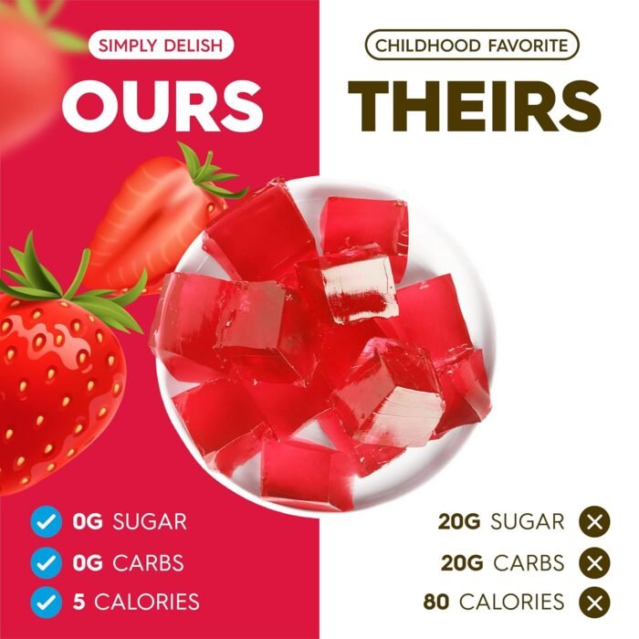 simply delish strawberry jel dessert pack details image