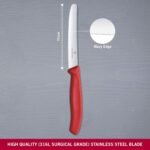 victorinox swiss classic 4.3 serrated tomato red knife image