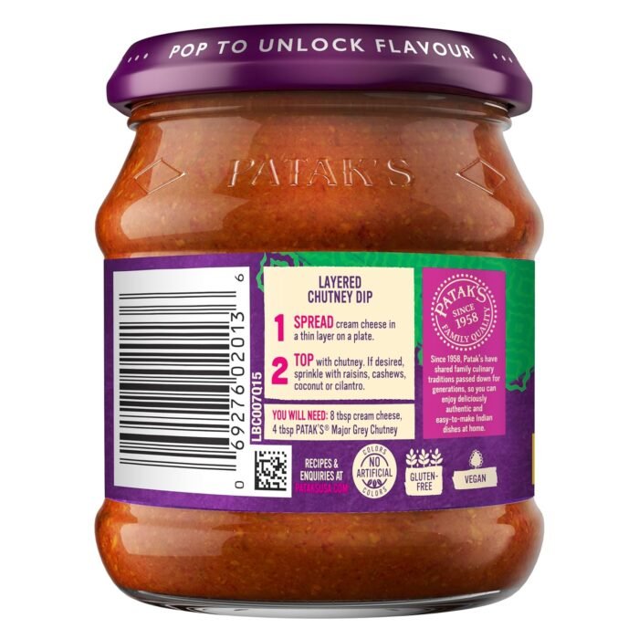 pataks major grey chutney mango & ginger image