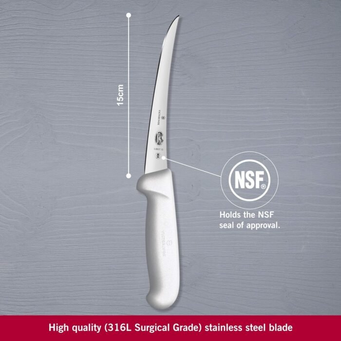 victorinox 6 boning knife curved blade white fibrox image