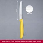 victorinox swiss classic 4.3 serrated tomato yellow knife image