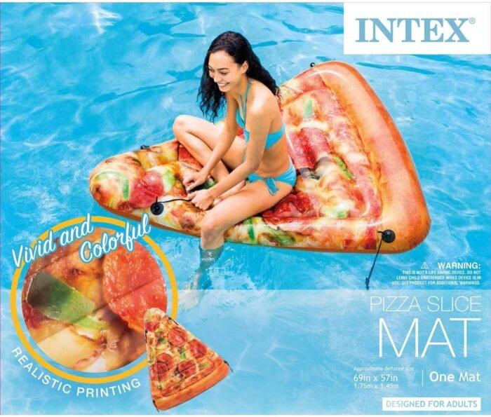 intex giant pizza slice float for pool beach or lake image