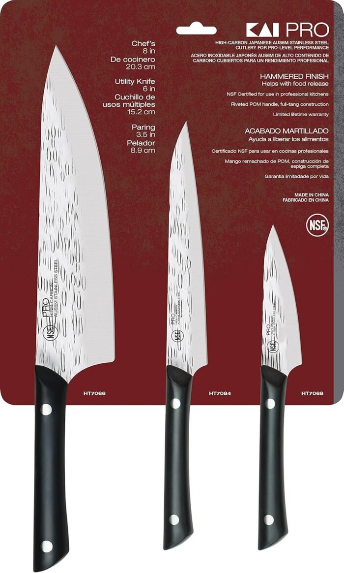 kai pro 3 piece starter knife set image