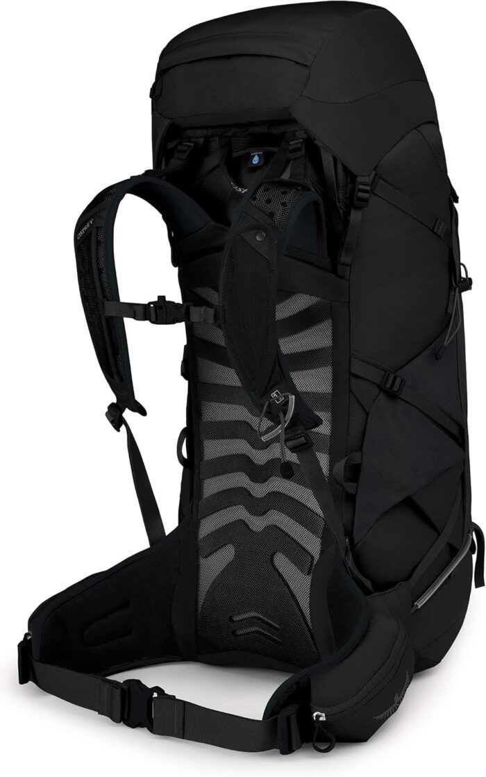 osprey talon 44l men's hiking backpack stealth black l/xl black bag image