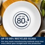 corelle 12 piece linen weave set durable glass dinnerware image