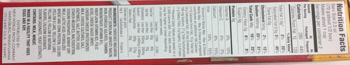 wacky mac & cheese dinner pack details image
