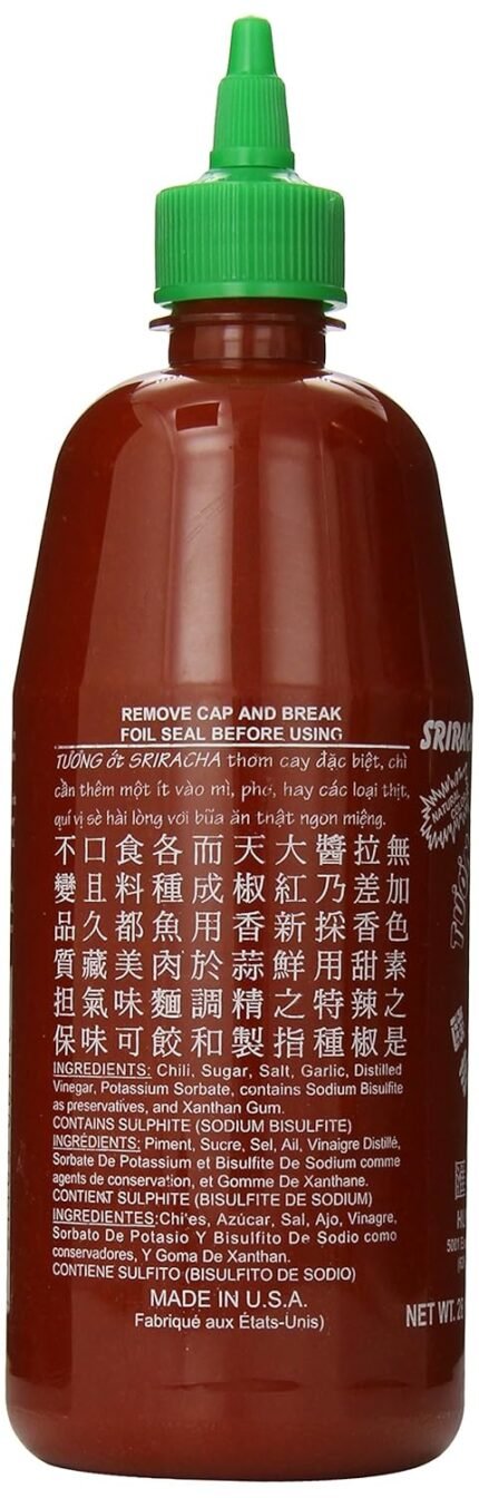 huy fong srirach hot chili sauce bottle image