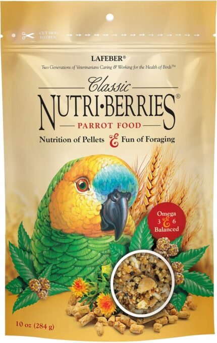 lafebers classic nutri berries parrot food pack image