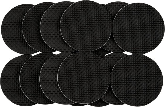 soft touch 2 round self stick gripper pads black image