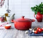 le creuset 4.5 qu round dutch oven cerise image