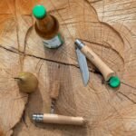 opinel no 10 wine knife stainless steel with corkscrew image