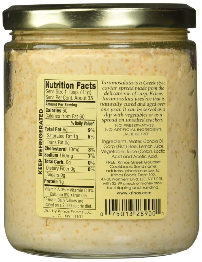 krinos taramosalata greek style caviar spread 392g image