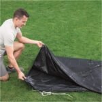bestway flowclear 10 round pool cover black image