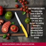 victorinox swiss classic 4.3 serrated tomato yellow knife image