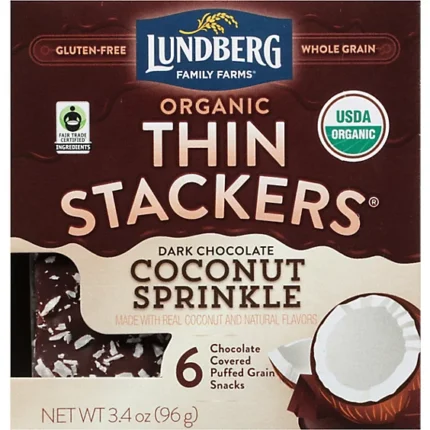 lundlberg dark choco coconut rice cake pack image