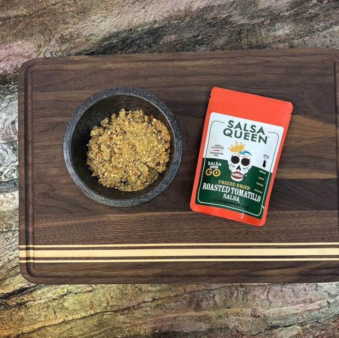salsa queen gourment freeze dried roasted tomatillo salsa pack image