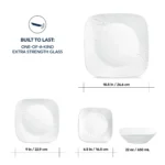corelle cherish 16pc service for 4 white image