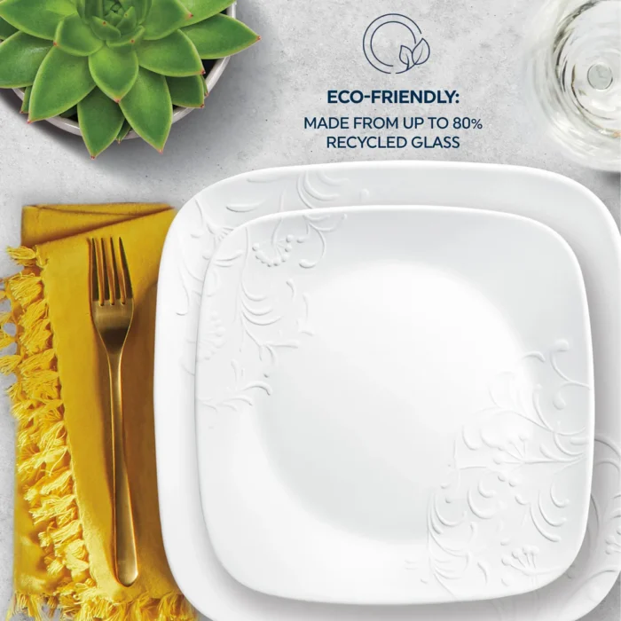 corelle cherish 16pc service for 4 white image