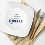 corelle cherish 16pc service for 4 white image