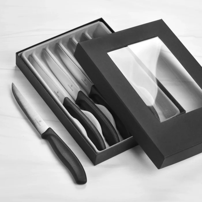 victorinox swiss classic 6 steak knife set serrated blades image