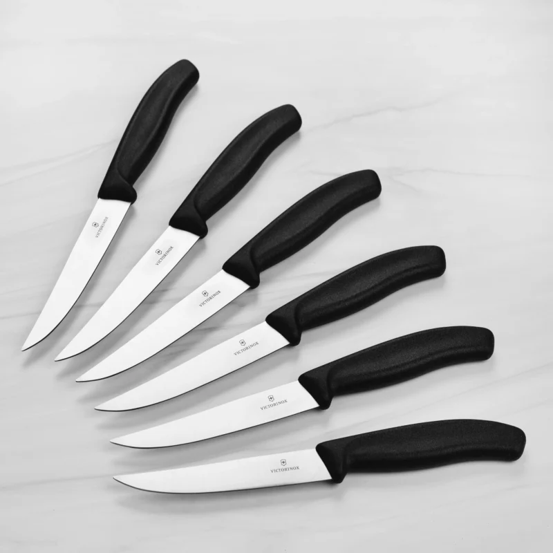 victorinox swiss classic 6 steak knife set serrated blades image