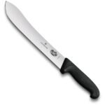 victorinox forschner 7 butcher black knife fibrox handle image