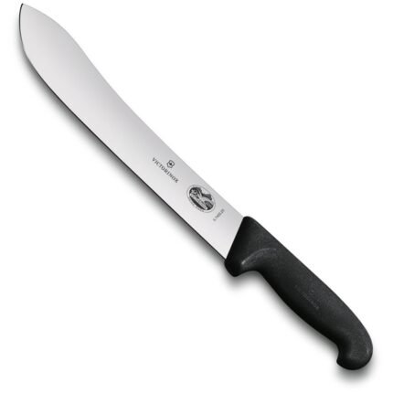 victorinox forschner 7 butcher black knife fibrox handle image