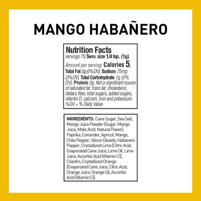 spice hunter mango habanero rub bottle details image