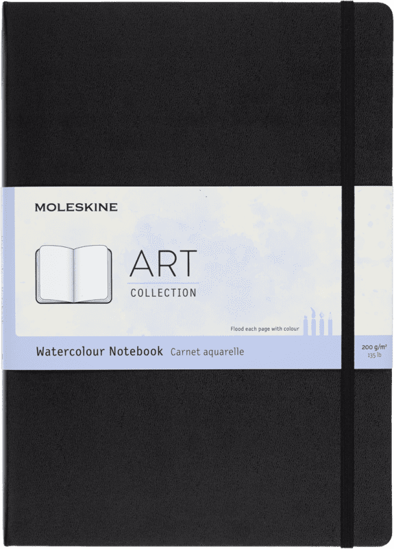 moleskine art black notebook image