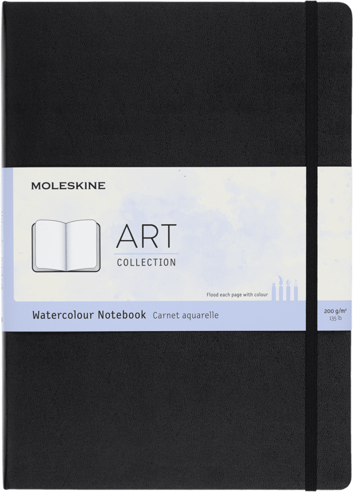 moleskine art black notebook image