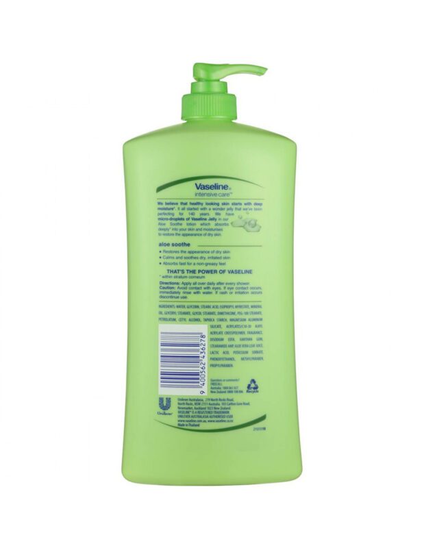 vaseline body lotion intensive care alose sooth 725 ml bottle image