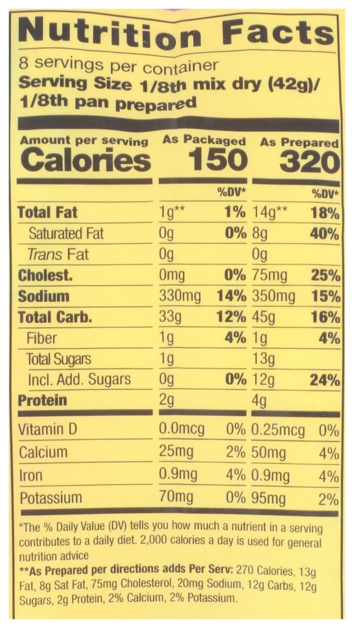 cornbread & muffin mix pack detail image