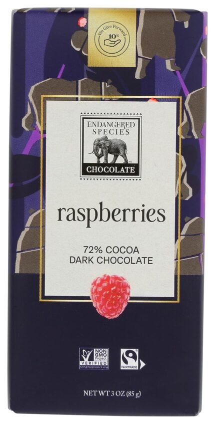 endangered species dark raspberry choco bar pack image