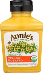 annie's organic yellow mustard bottle image