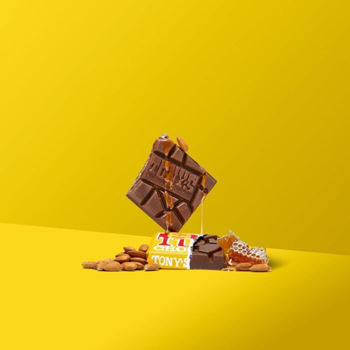 tony's chocolonely honey almond nougat image