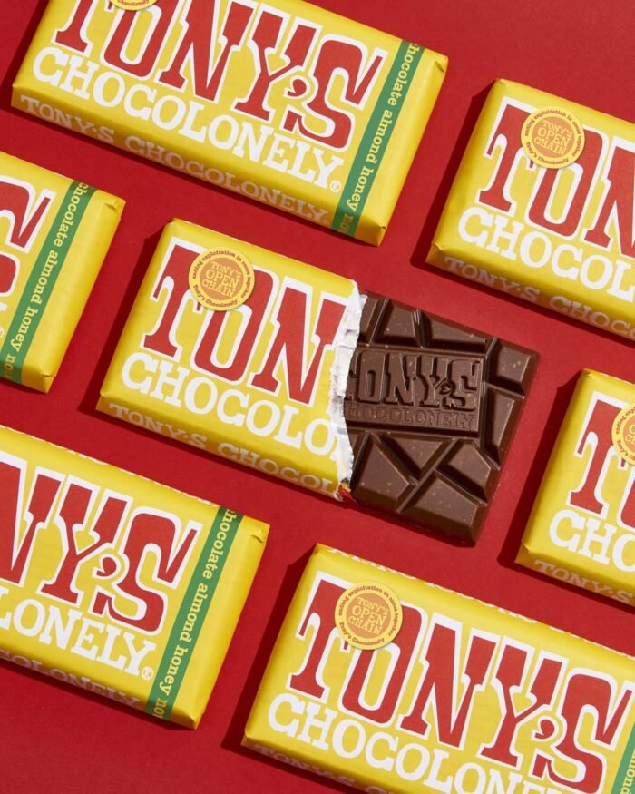 tony's chocolonely honey almond nougat image