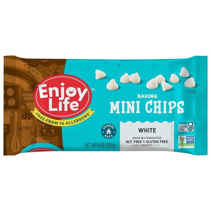 enjoy life foods mini white baking chips pack image