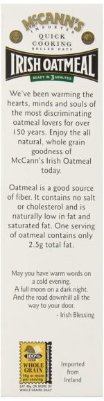 mccann's quick cooking irish oatmeal pack detail image