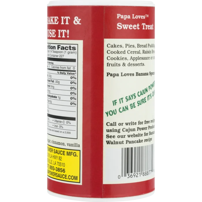 Cajun Power Sweet Treat Cinnamon Sugar pack detail image
