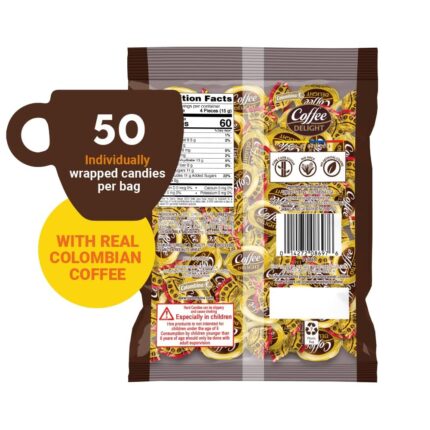 colombina coffee delight hard candy pack detail image