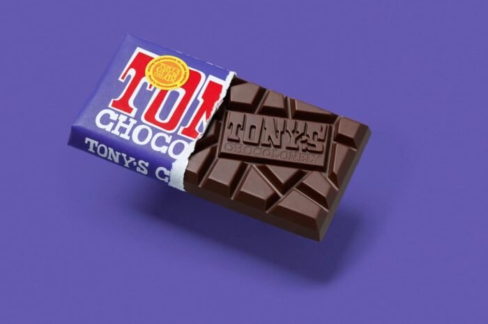 tony's chocolonely dark milk chocolate bar image