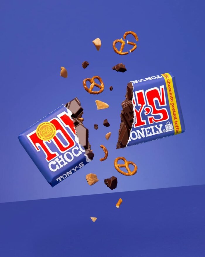 tony's chocolonely dark milk chocolate bar image